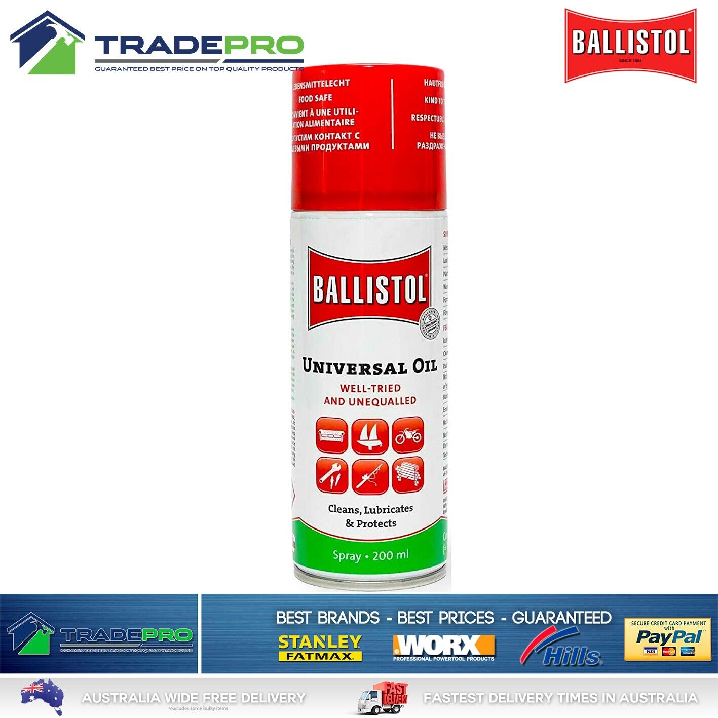 Ballistol Lubricant 200ml 155g Cleaning Oil Aerosol Gun Firearm Spray Protect