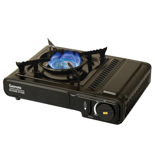 Butane Stove Portable Gasmate® Single Gas Burner Camp Cooker & Case AGA APPROVED