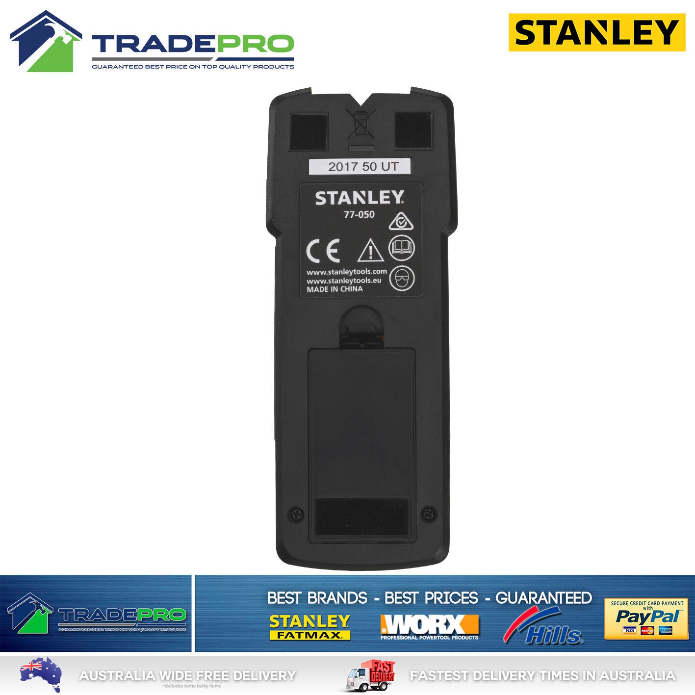 Stanley Stud Detector Sensor Finder NEW MODEL S50 Metal & Wood 19mm Wall Scan
