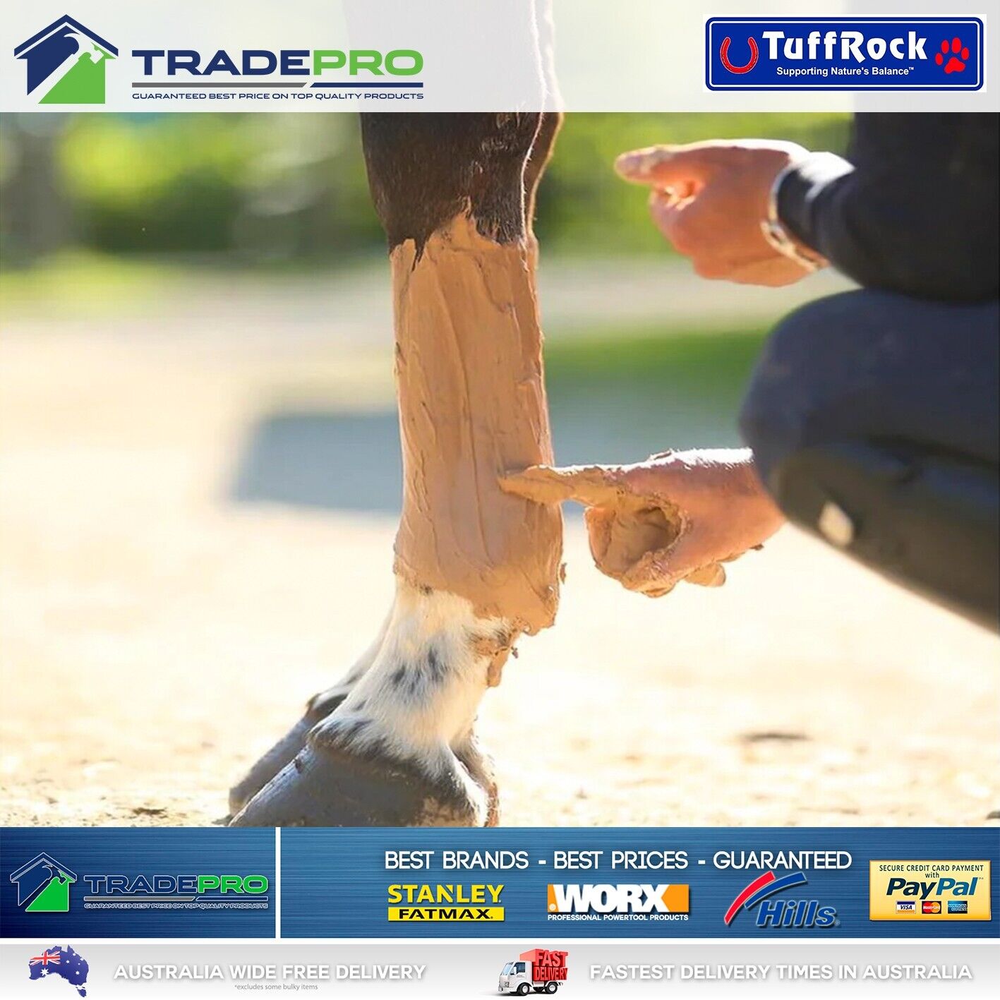 Tuffrock Poultice 8kg Equine Horse Wound Dressing Swell Healer Recovery PRO
