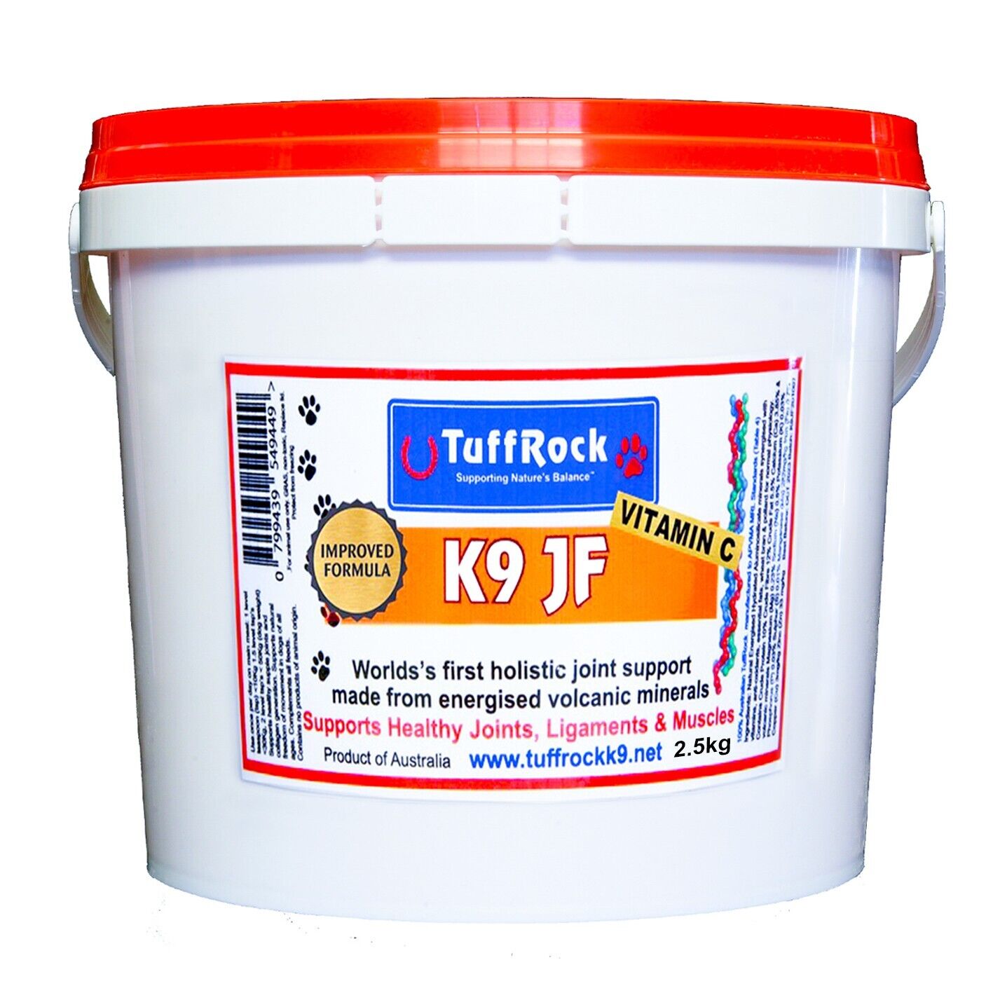 Tuffrock K9 2.5kg Dog Joint Support Formula Natural Canine Feed Additive PRO
