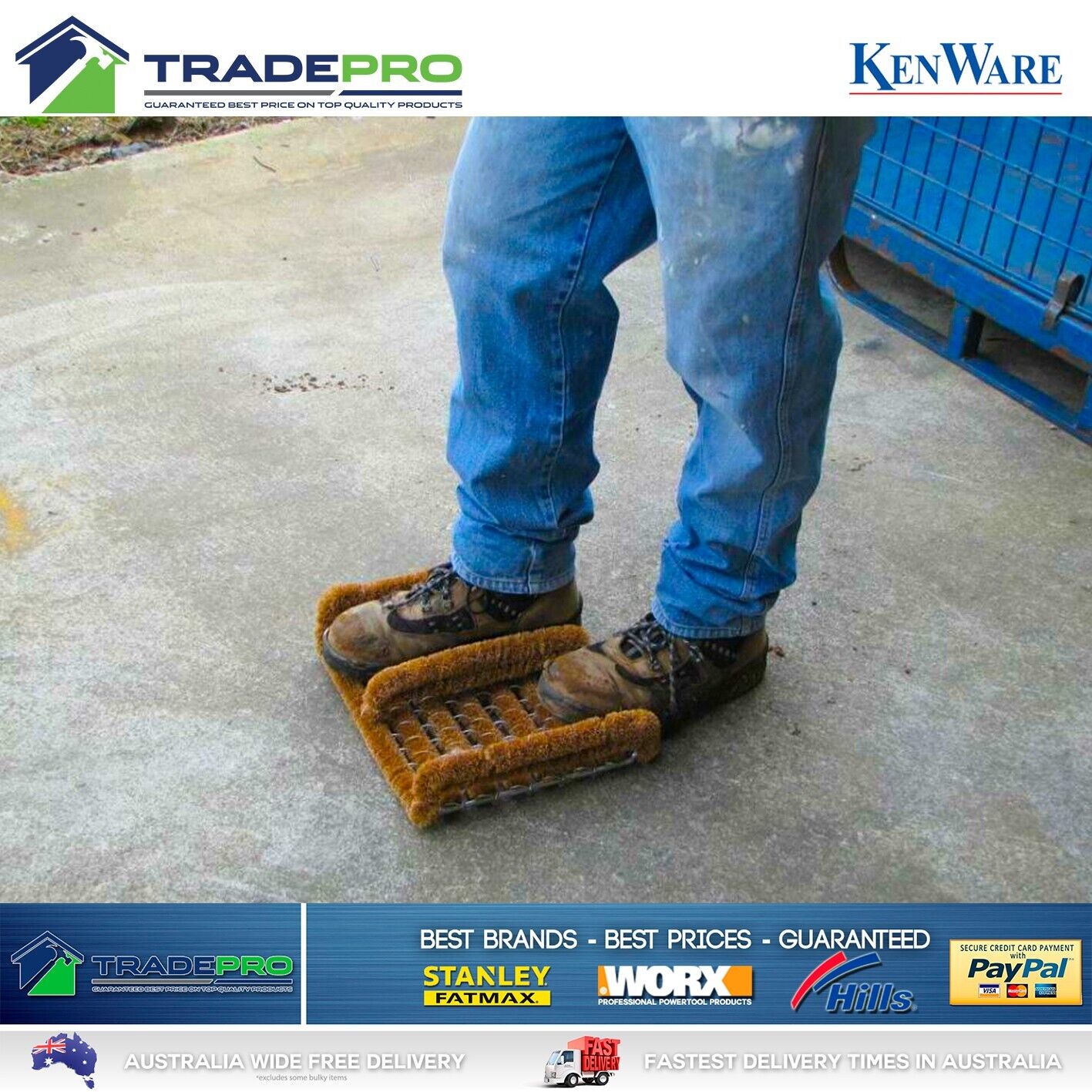 Boot Scraper Door Mat Coir Wire 36cm Shoe Cleaner Dirt Mud Remover Scrubber PRO