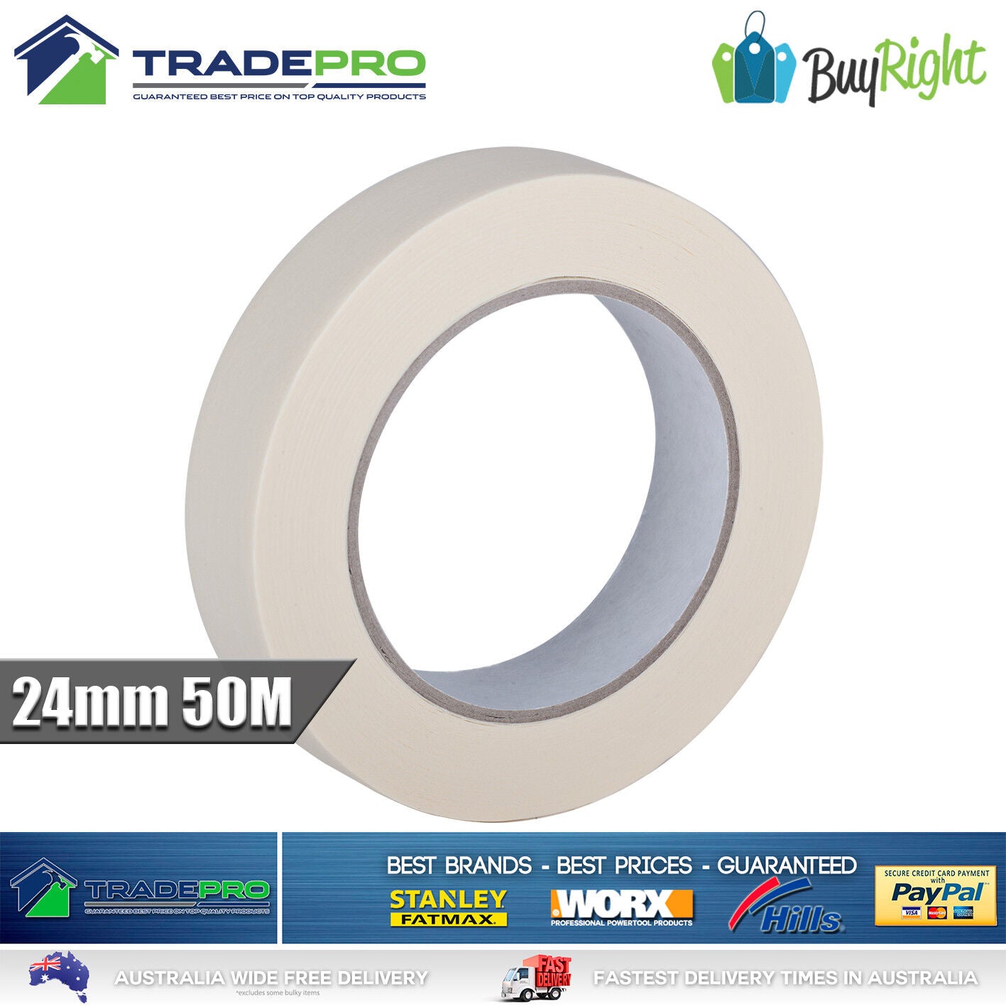 Paint Roller Kit 8pc 230mm 9" Brush Masking Tape Stirrer Roller Cover 5557897