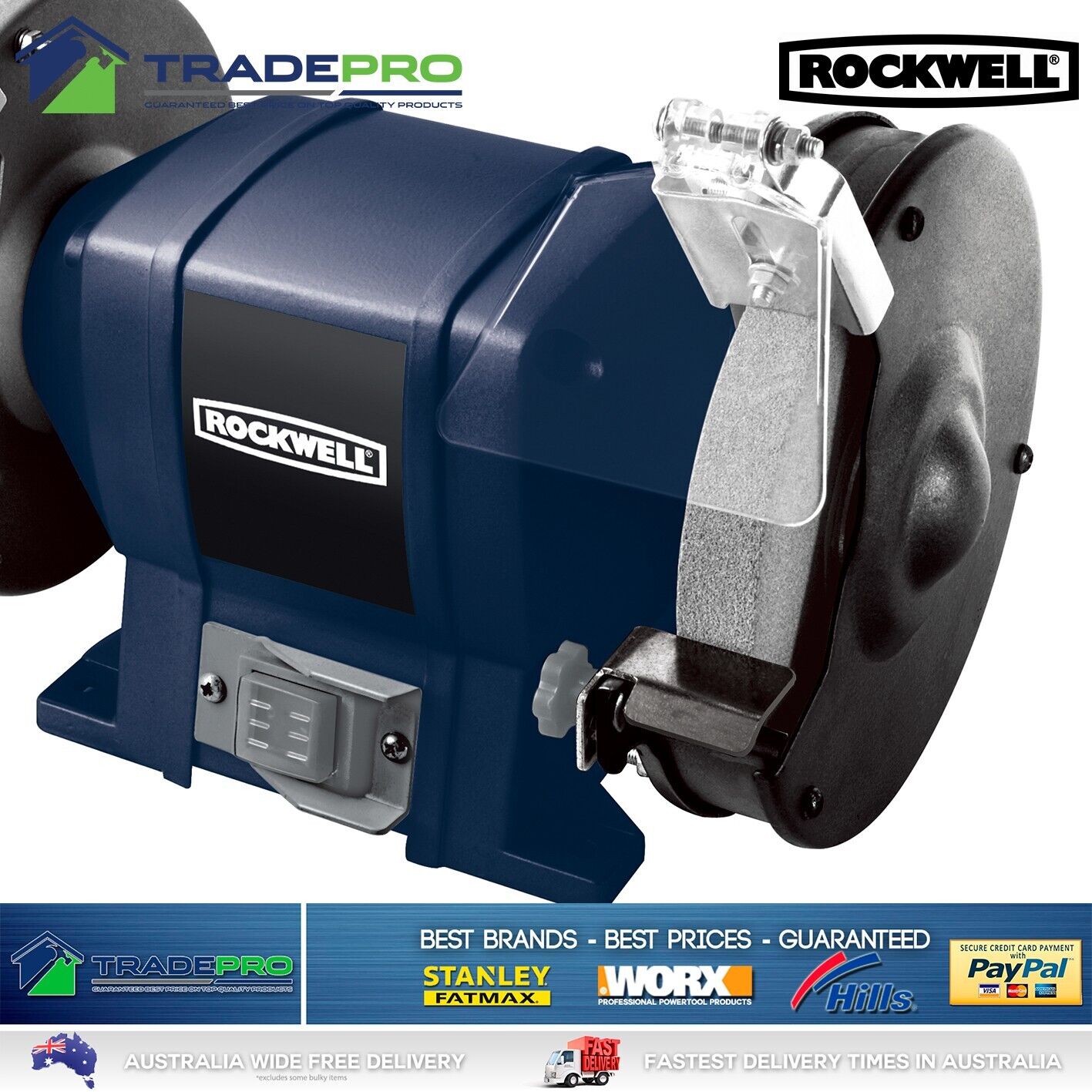 Electric 250w Bench Grinder Rockwell 150mm Cutter Industrial & Grinding Wheels