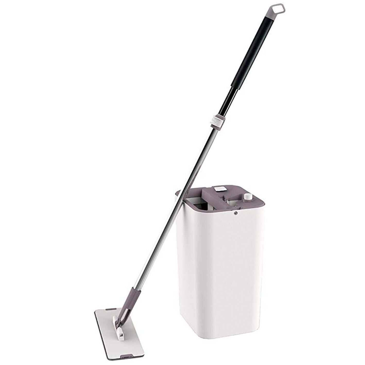 Hills Mop & Bucket Set Genuine Microfibre Squeeze Flat Floor Cleaner Tiles Vinyl