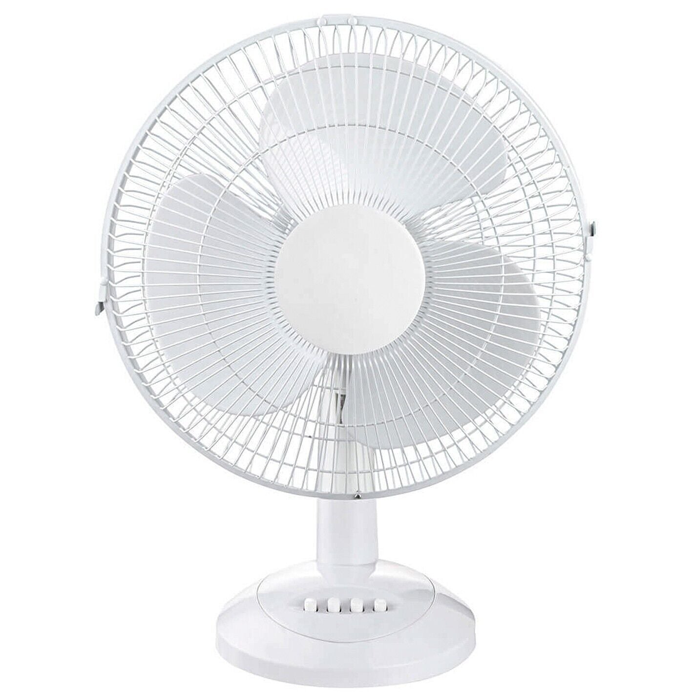 Desk Fan 30cm White 3 Speed Oscillation Floor Air Circulator Cooler PRO