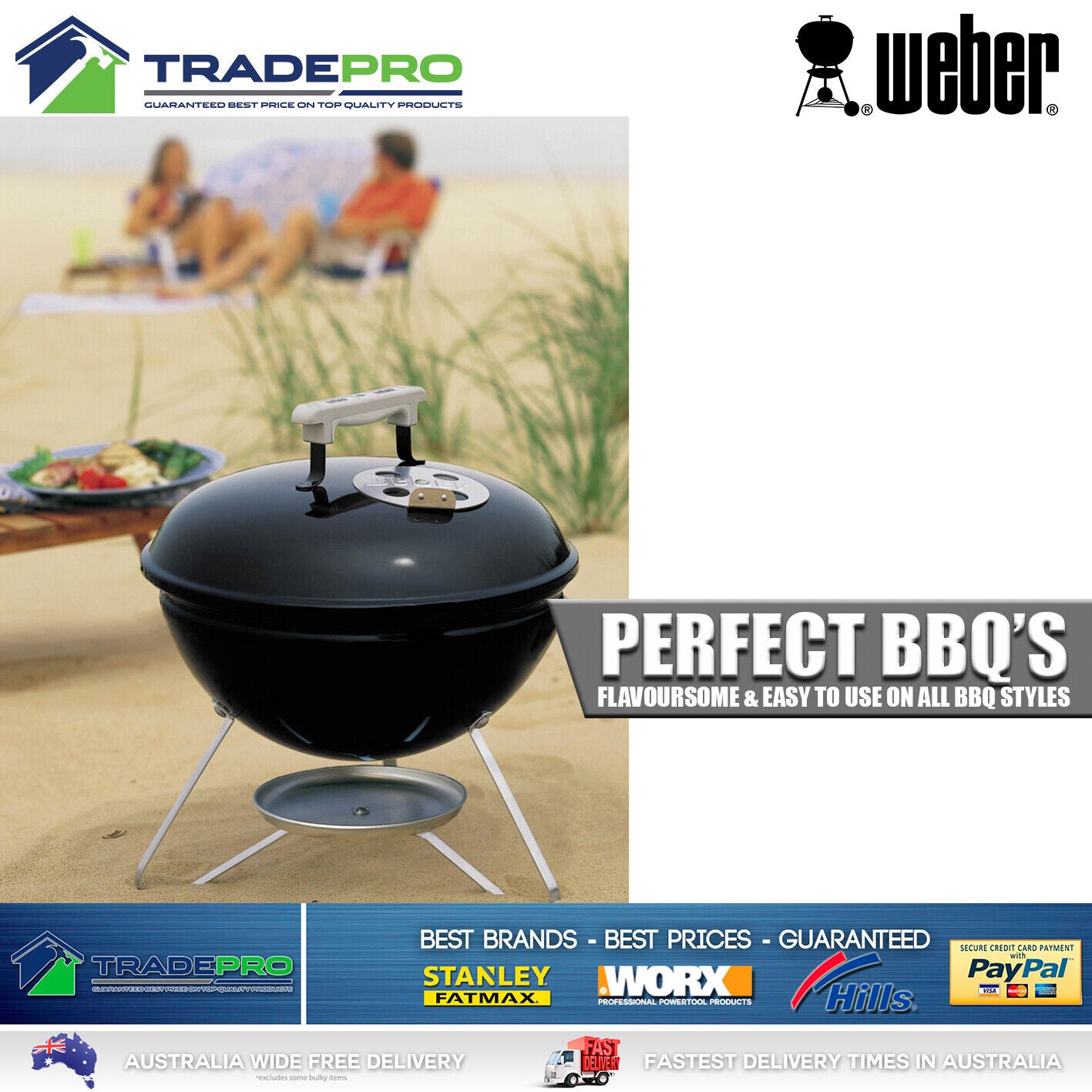 Weber PRO Hickory Smoking Wood Chips 900g Smoke Fire BBQ Baby Q 1000 2000 Smoker