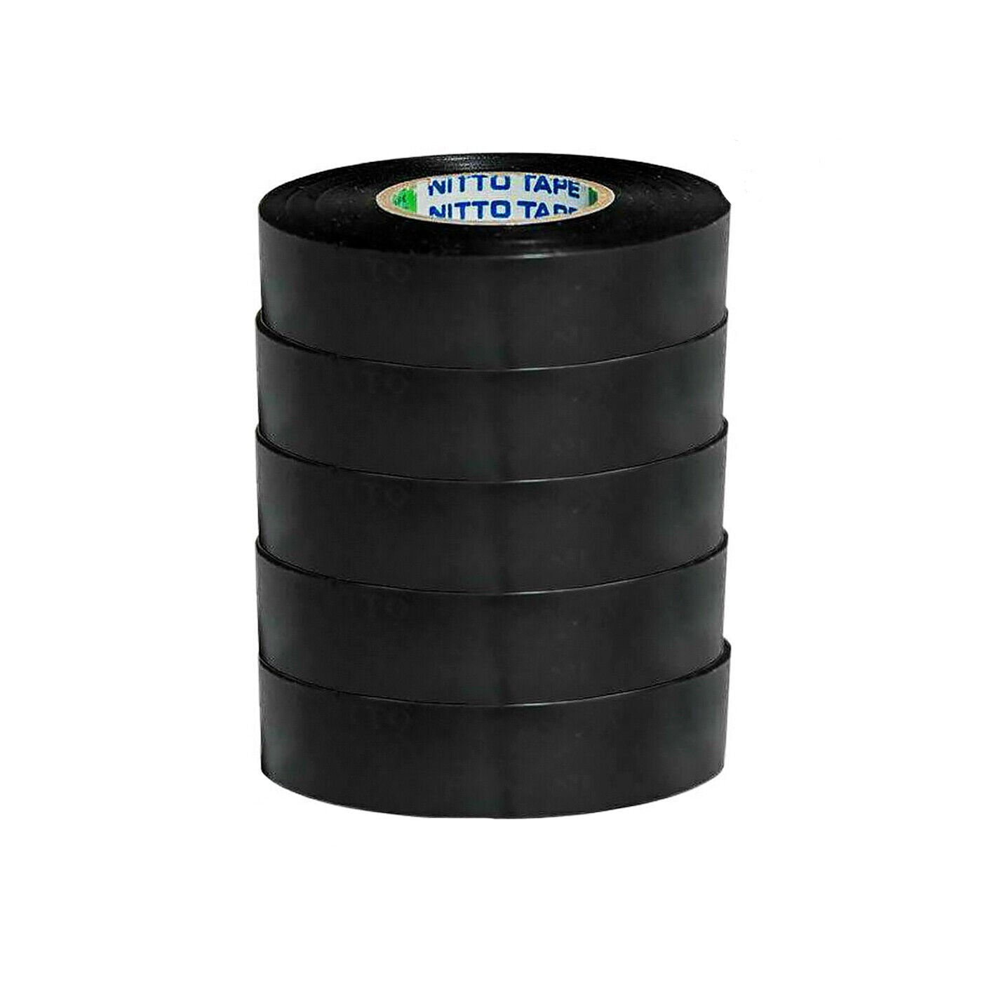5x Rolls Nitto® Electrical Tape Black 18mm x 20m Insulation Denko Electric Bulk
