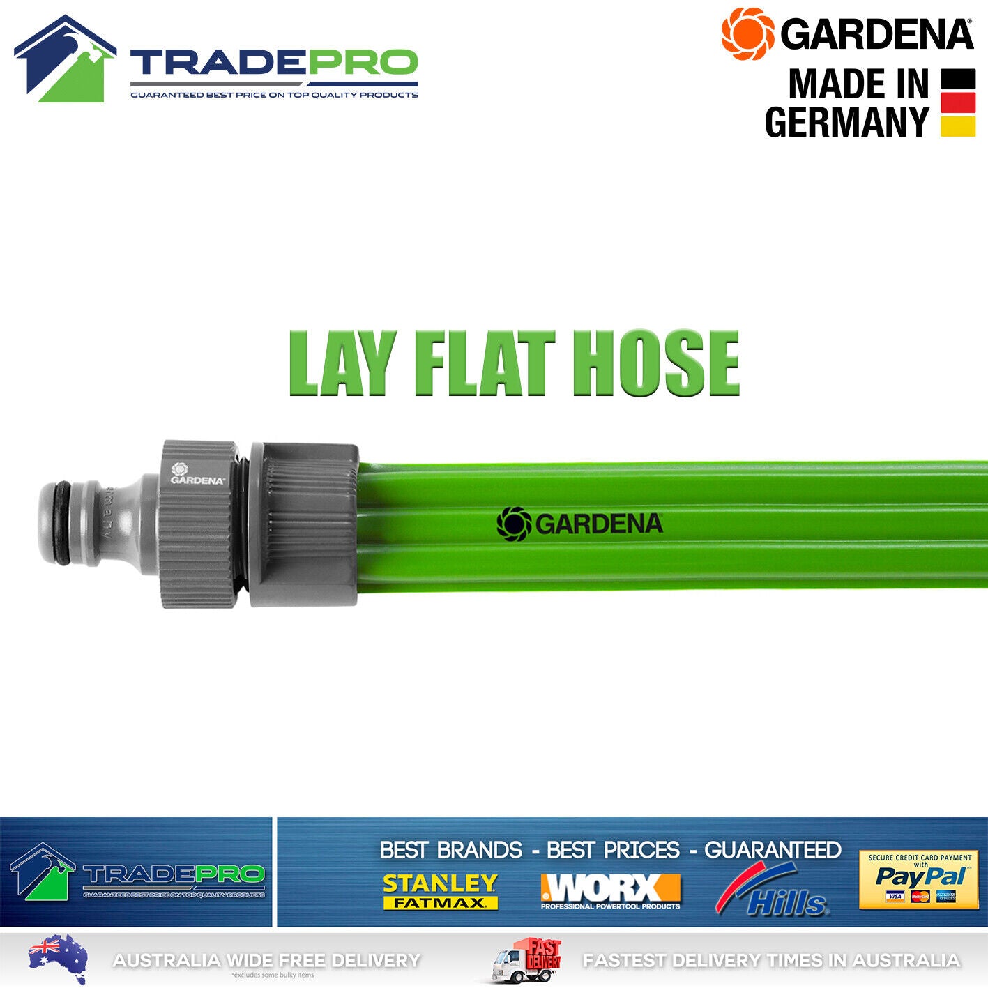 Soaker Hose 7.5m Gardena® Lay Flat German Garden Lawn Sprinkler Water Drip Tube