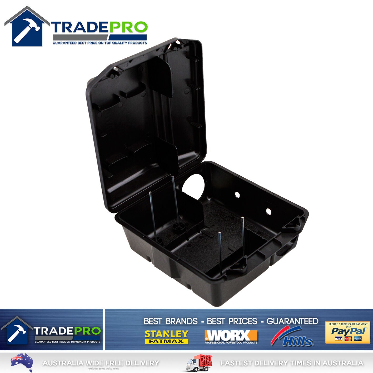 Tomcat Rat Bait Station Genuine PRO GRADE USA Lockable Tamper Weather Proof Trap