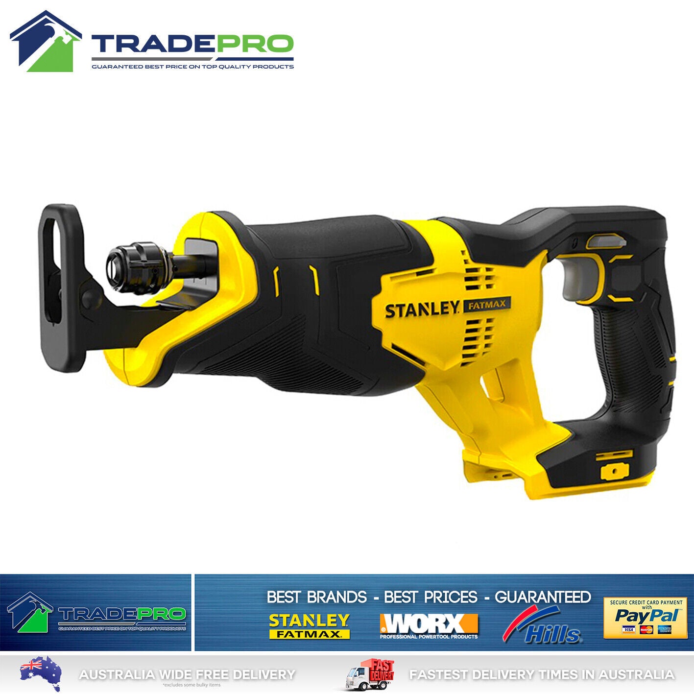 Stanley® Fatmax 18V Cordless Recipro Saw Reciprocating Cut SFMCS300B Tool Only