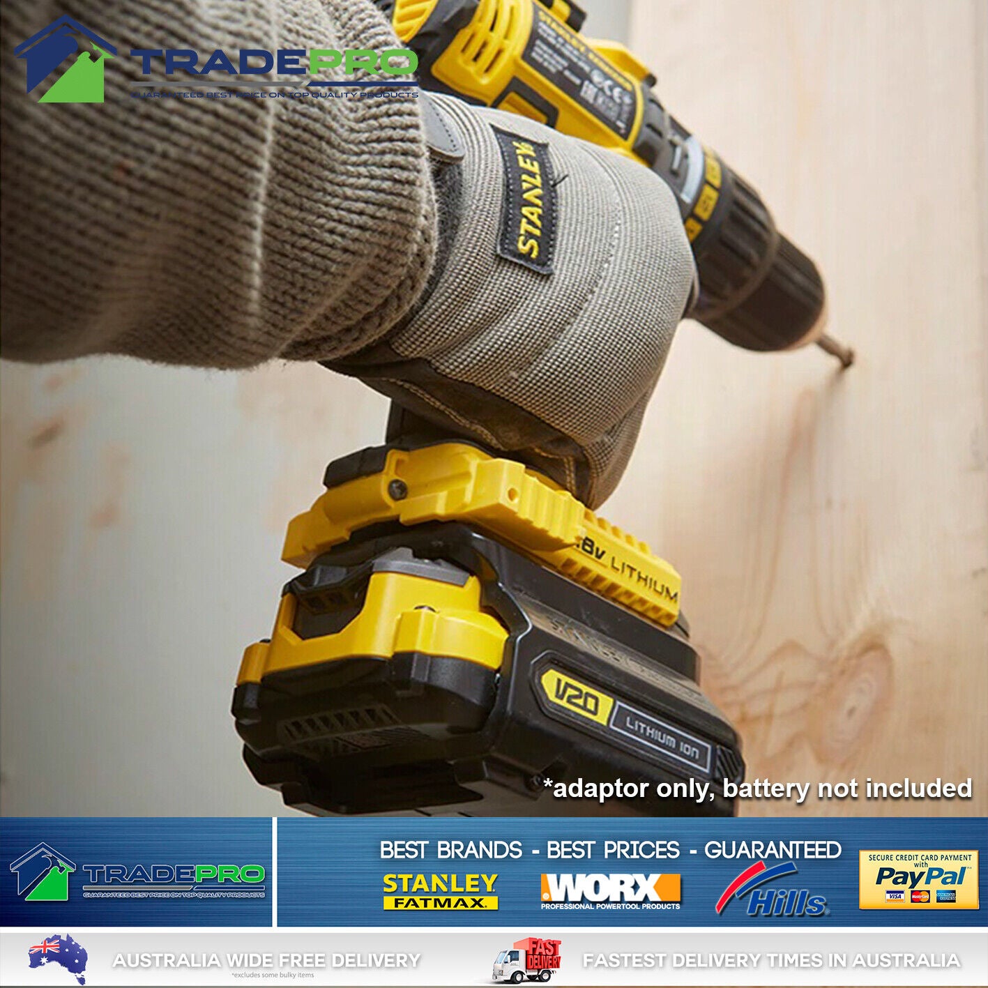 Stanley® Fatmax 18V V20 Battery Adaptor For Old Tools to New Batteries