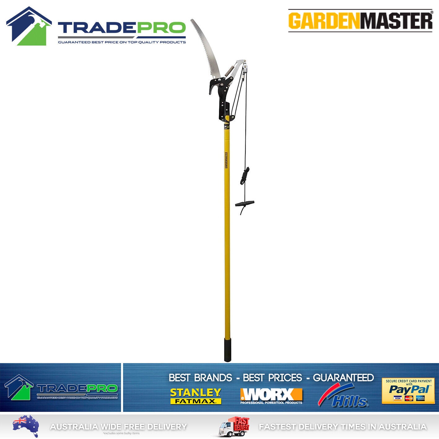 Long Reach Pole Saw 2in1 Trimmer Pruner Cutter Extendable Garden Pruning Shear