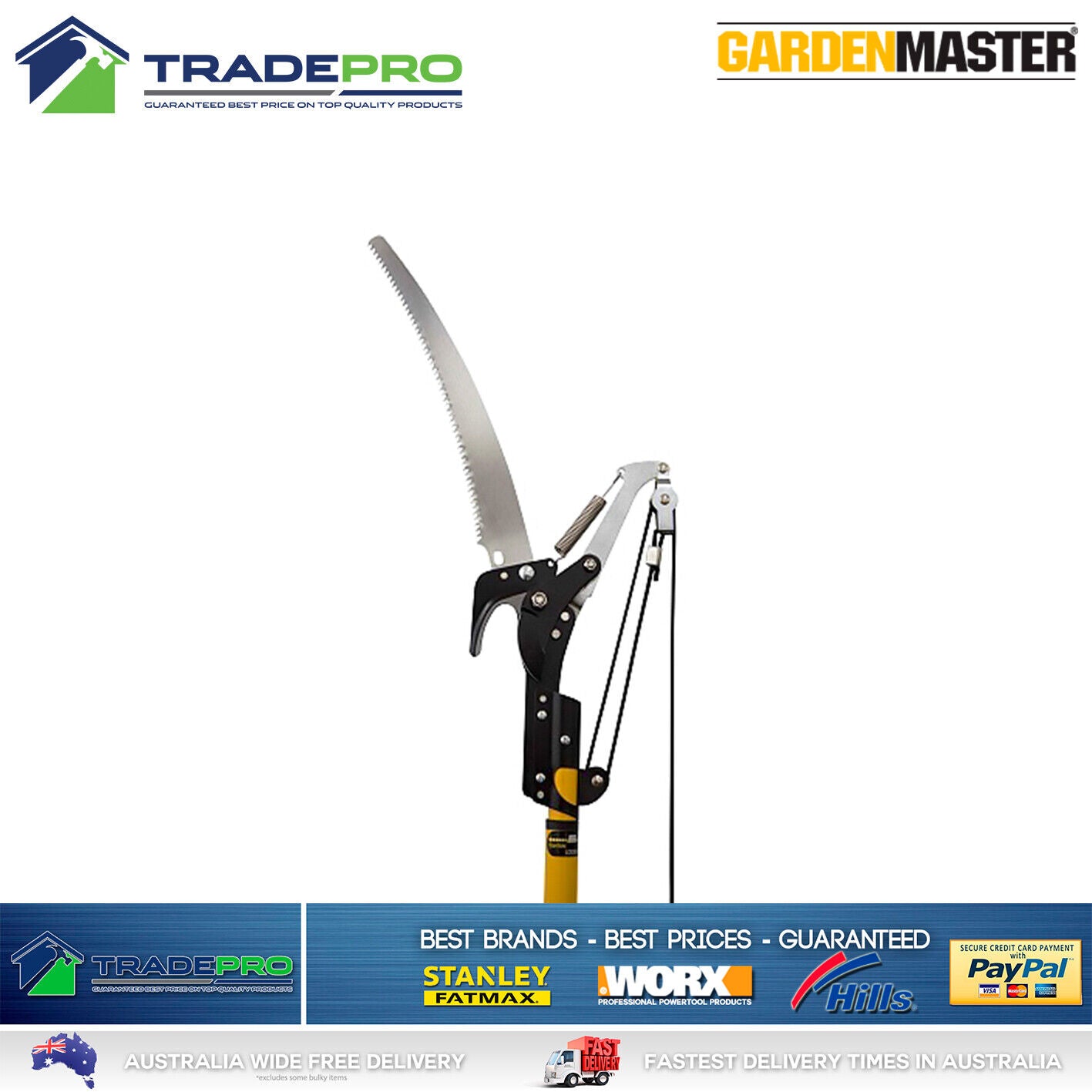 Long Reach Pole Saw 2in1 Trimmer Pruner Cutter Extendable Garden Pruning Shear