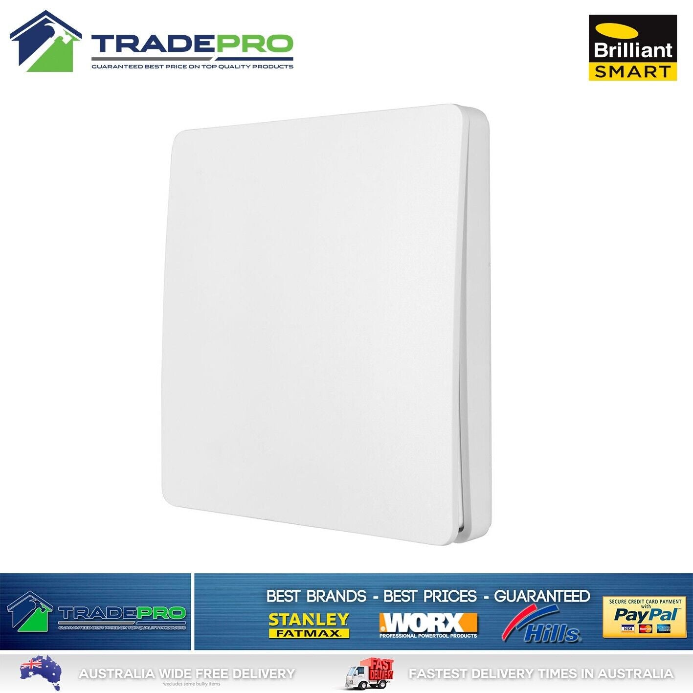 Brilliant Smart Wifi Kinetic RF 1 Gang Dimmer Switch On/Off Light Smarthome PRO