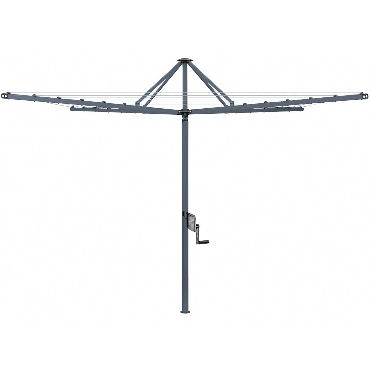 Clothesline Rotary 42 Hoist Everyday Folding Fold Down Clothes Line 42Mtr Grey