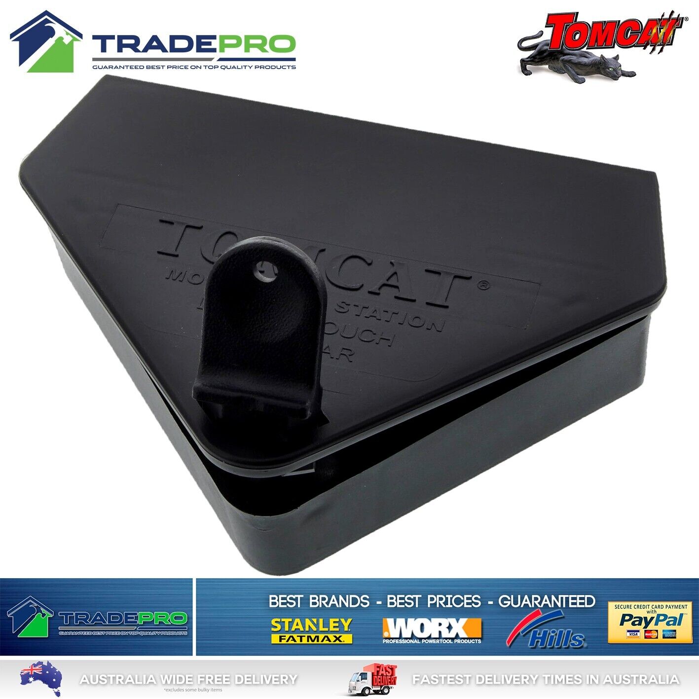 Tomcat Mouse Bait Station Poison Killer Trap Plastic Safe Children Lockable PRO
