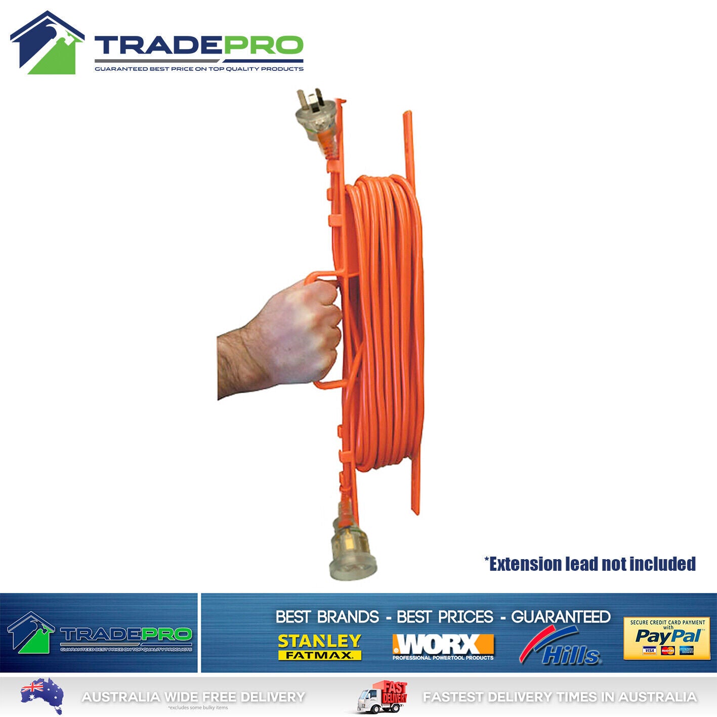 Extension Cord Holder Cable Wire 30m Tidy H-Frame Electrical Power Lead Storage