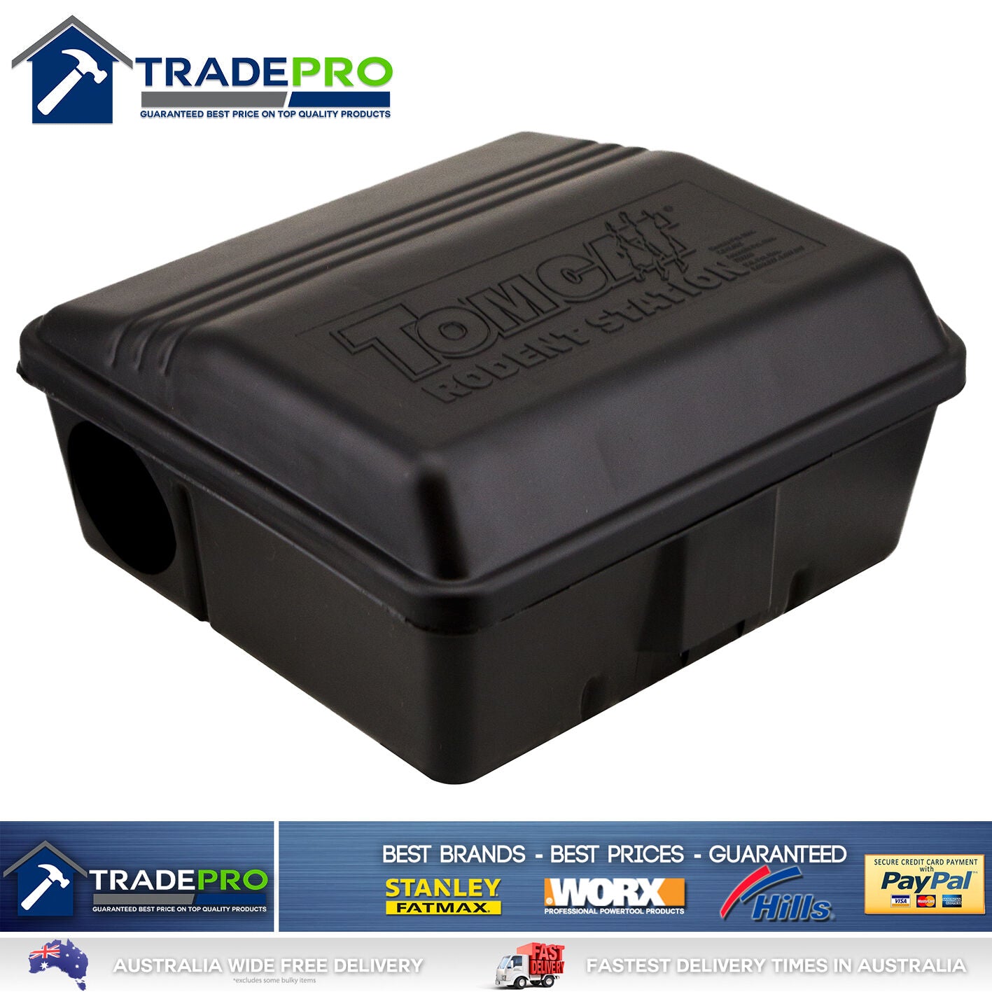 Tomcat Rat Bait Station Genuine PRO GRADE USA Lockable Tamper Weather Proof Trap