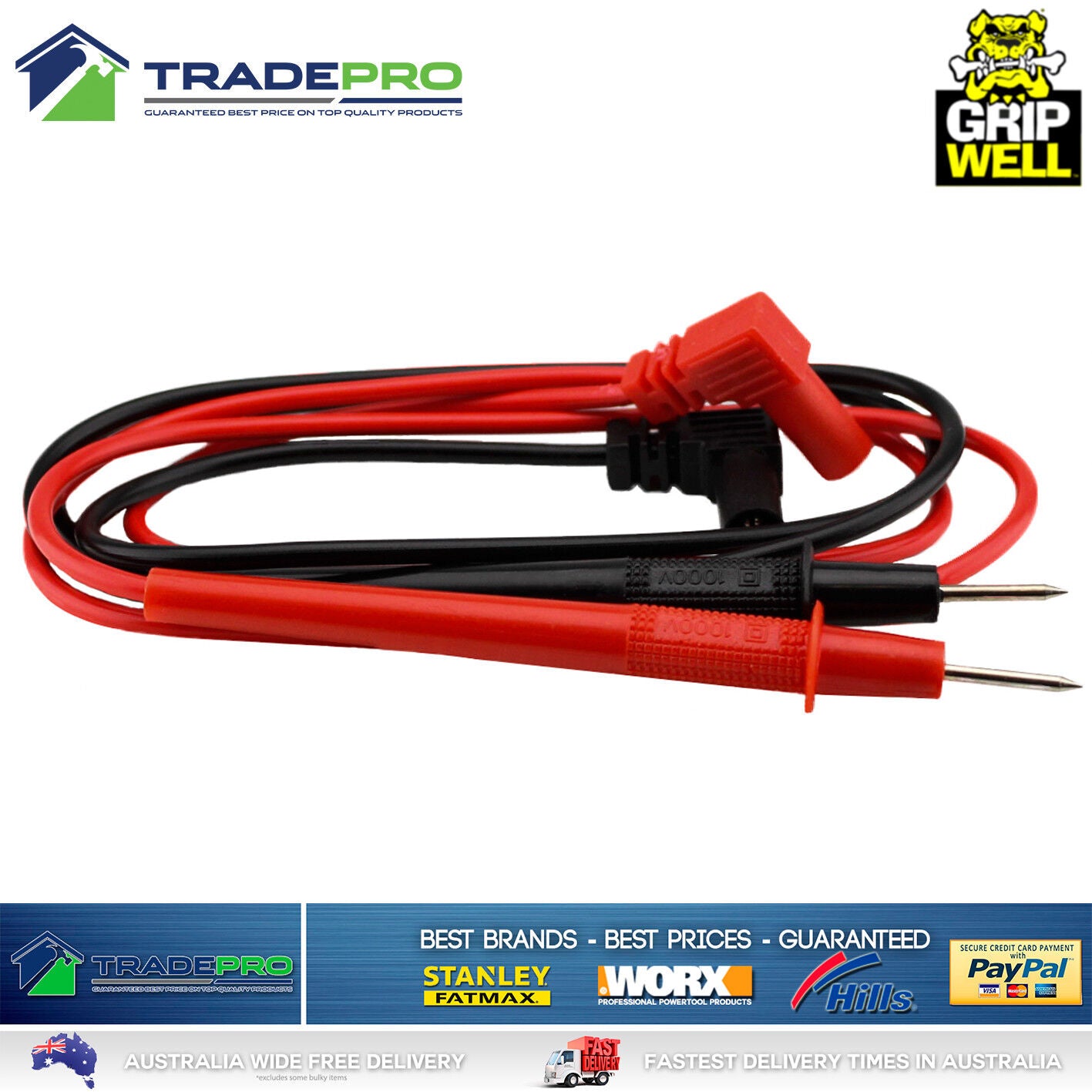 Digital Multimeter LCD Electrical Gripwell® Voltmeter Ohm Multi tester AC & DC