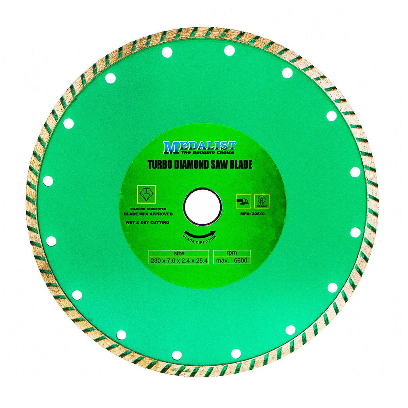 Diamond Cutting Wheel 230mm 9" PRO Turbo Wave Blade Disk Angle Grinder Tile Saw
