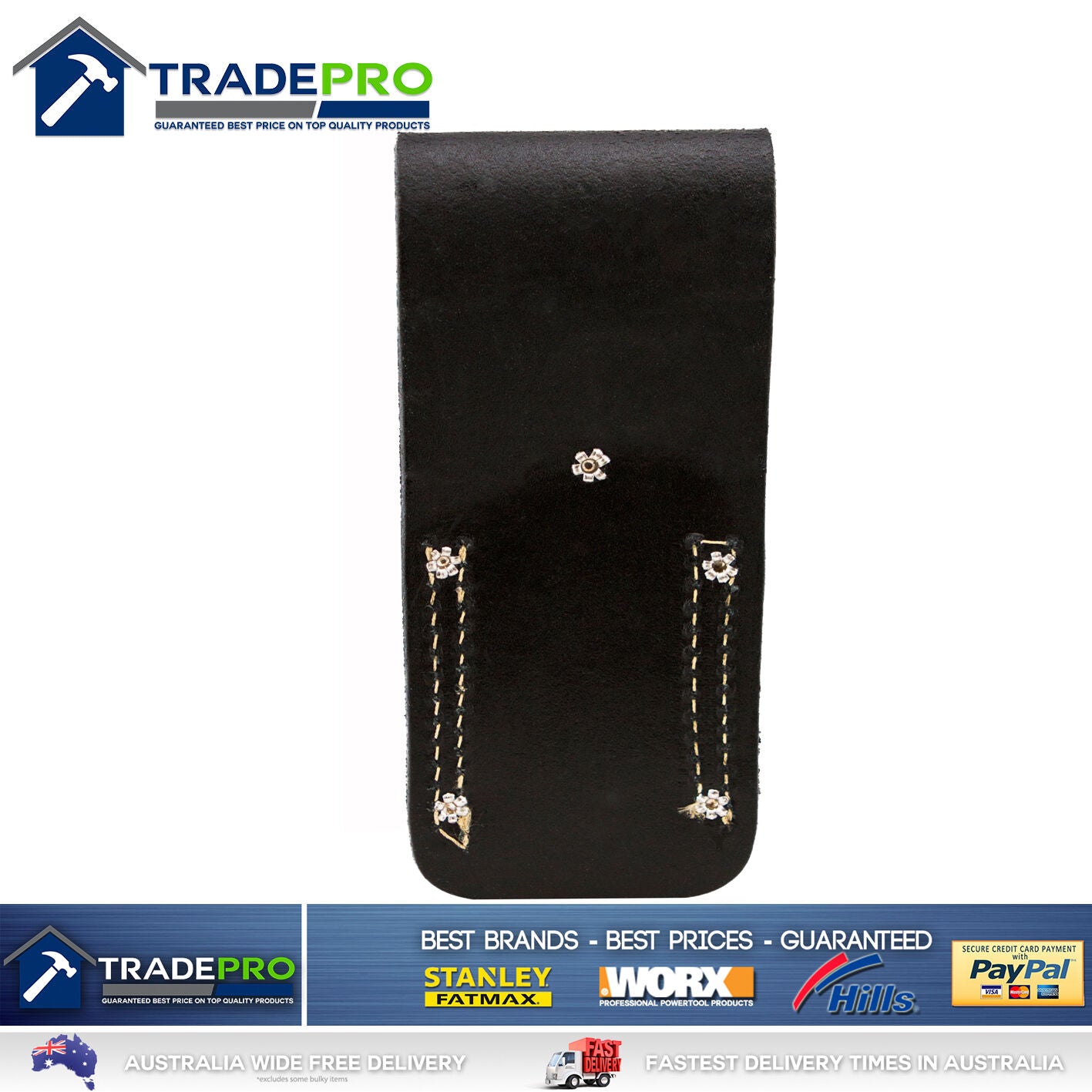 Leather Screwdriver Wrench Podger Bar Holder PRO Medaltech® Nail Bag Tool Belt