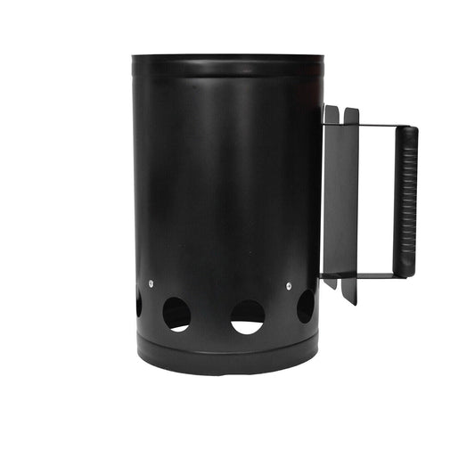 BBQ Charcoal Starter Grillman Rapidfire Chimney Quick Lighter Easy Heat Coal