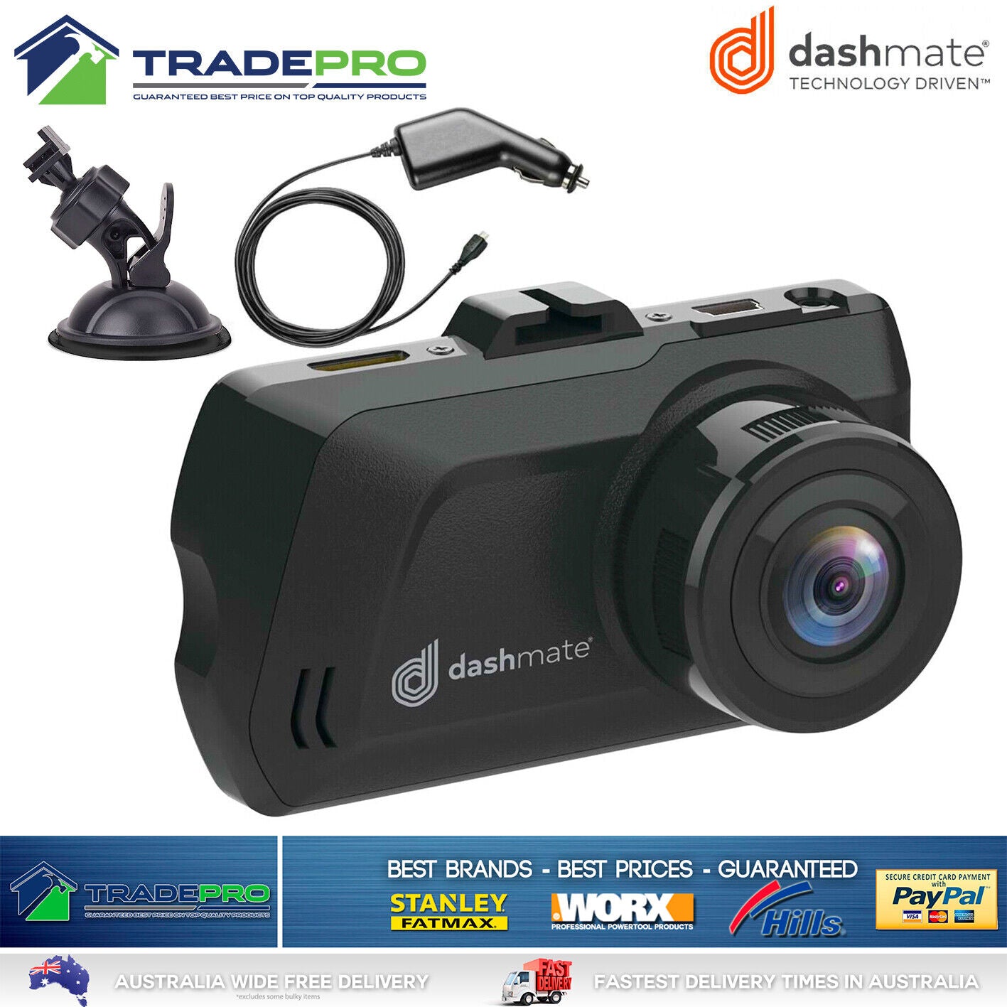 Dash Cam Car Camera Dashmate PRO 1080P HD LCD Video Recorder Motion Detection