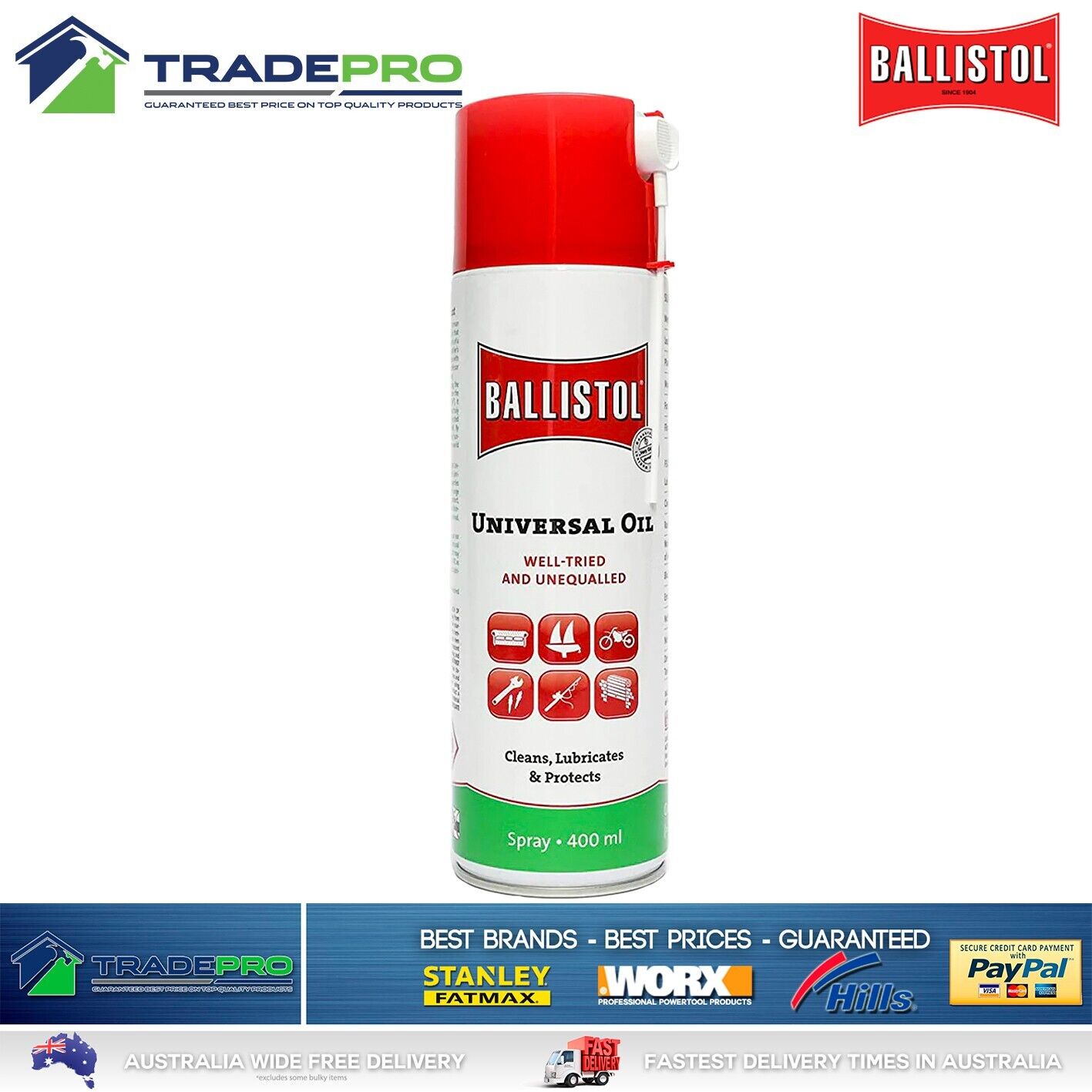 Ballistol Lubricant 400ml 310g Cleaning Oil Aerosol Gun Firearm Spray Protect
