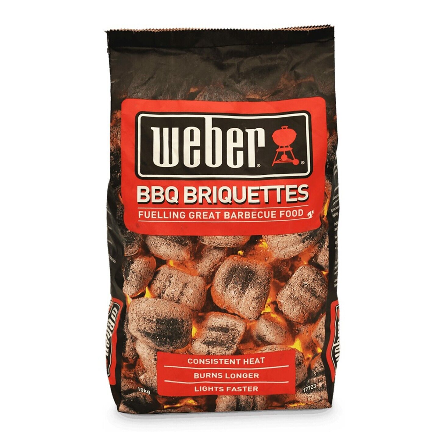 Weber Heat Beads BBQ Briquettes 10kg PRO Burn Low Odour Kettle Cooking Charcoal