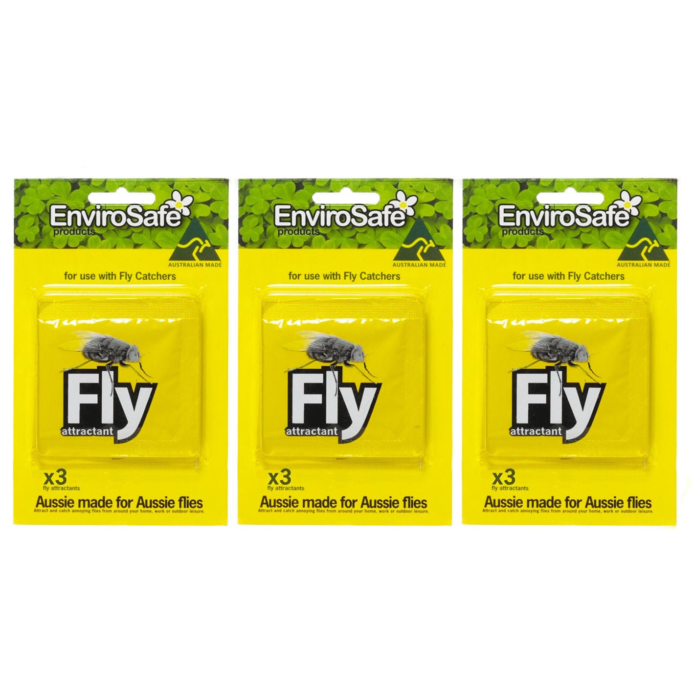 9x Envirosafe® Fly Attractant Refill Sachets for Fly & Wasp Trap Station 3x3PACK