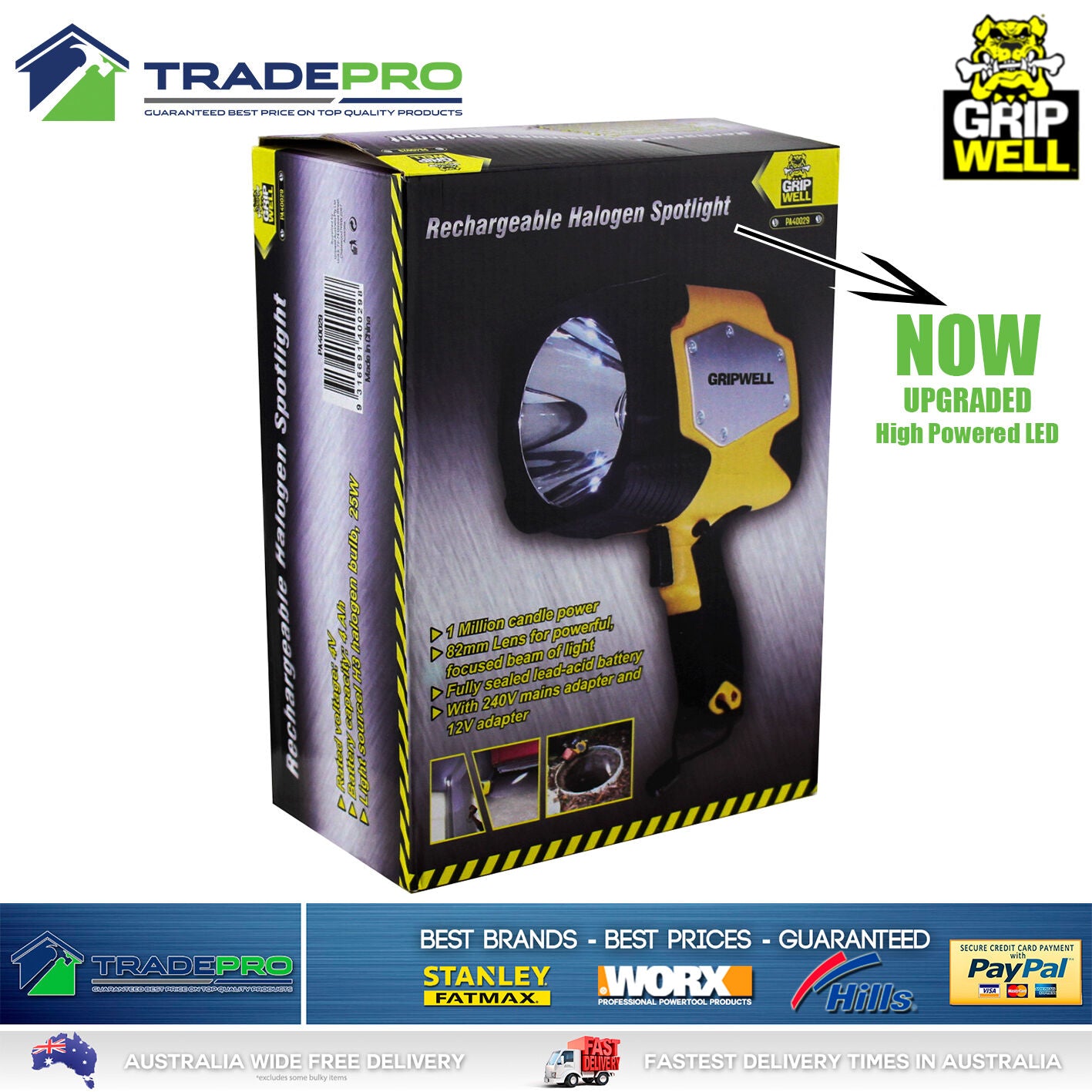 Spotlight Rechargeable LED 10W Cree 700Lumen Spot Light Ultra Bright Hand Torch