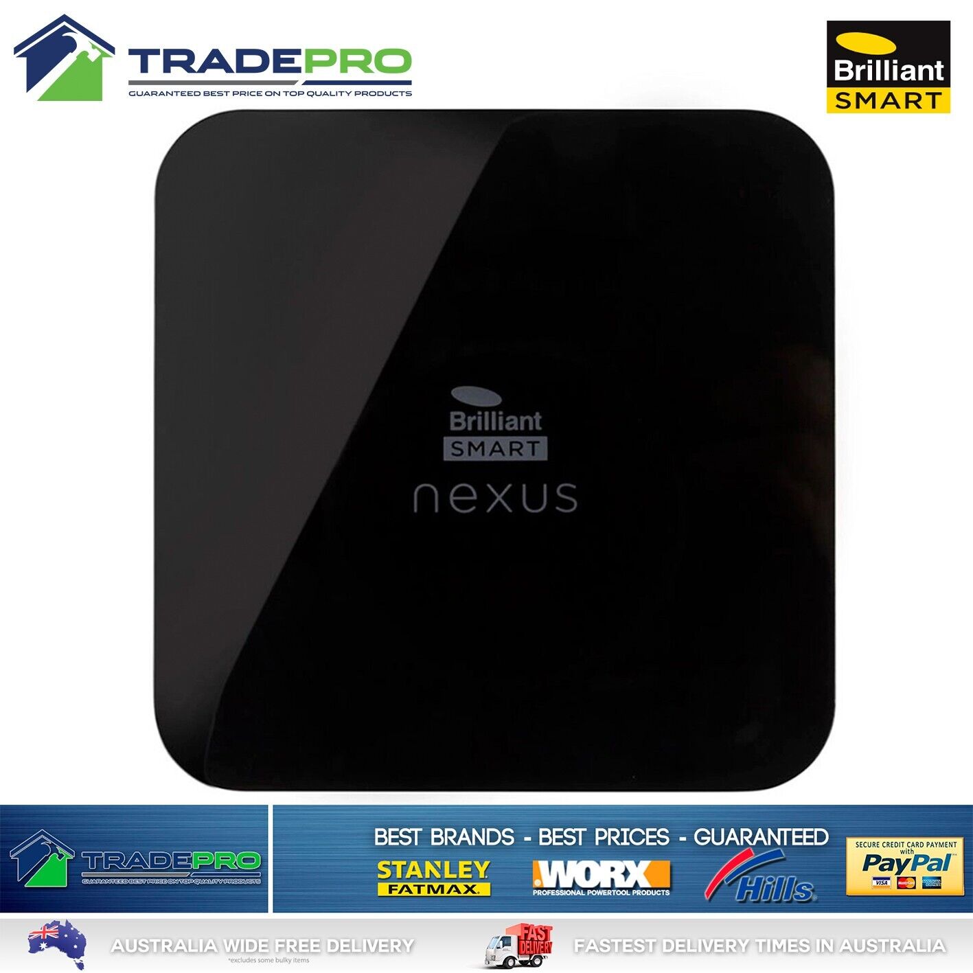 Brilliant Smart Nexus Plus Universal Gateway Black Wifi SmartHome Alexa PRO