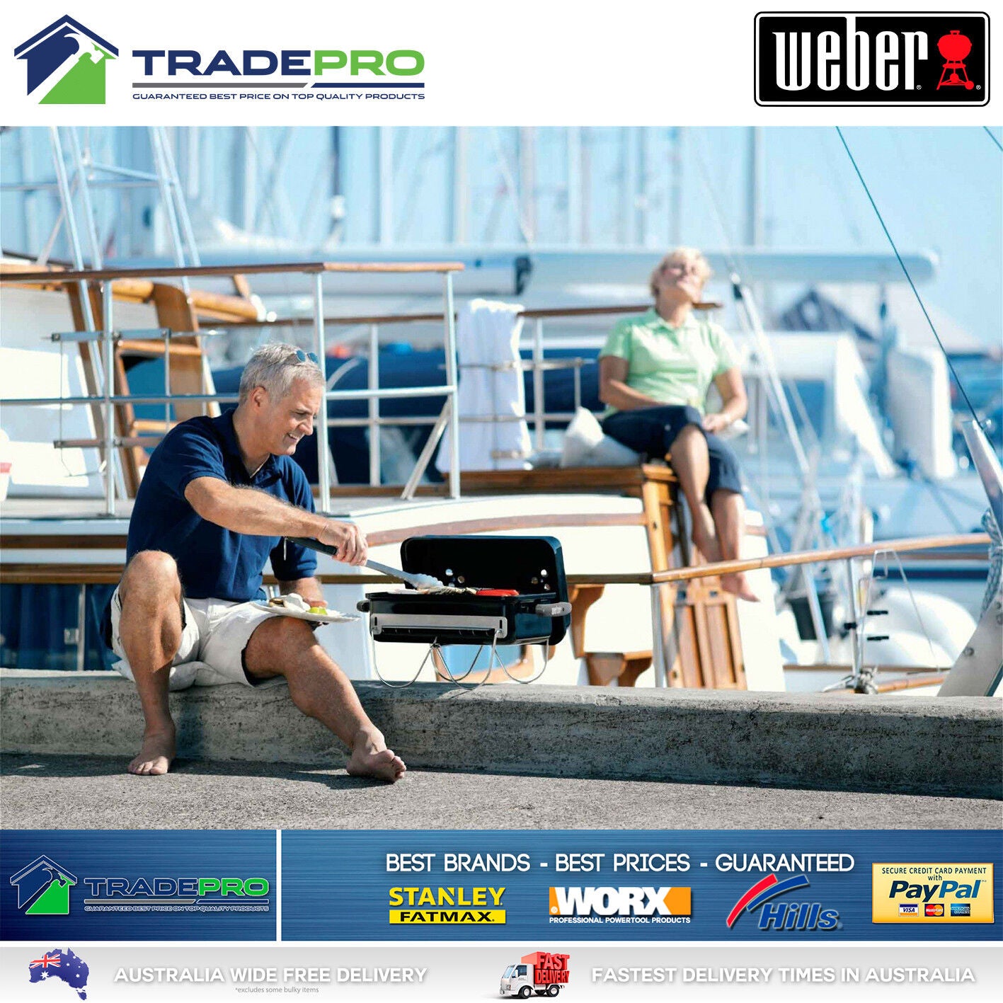 Weber BBQ Go Anywhere PRO with Hood Portable Charcoal Grill Camp Cooker Stove