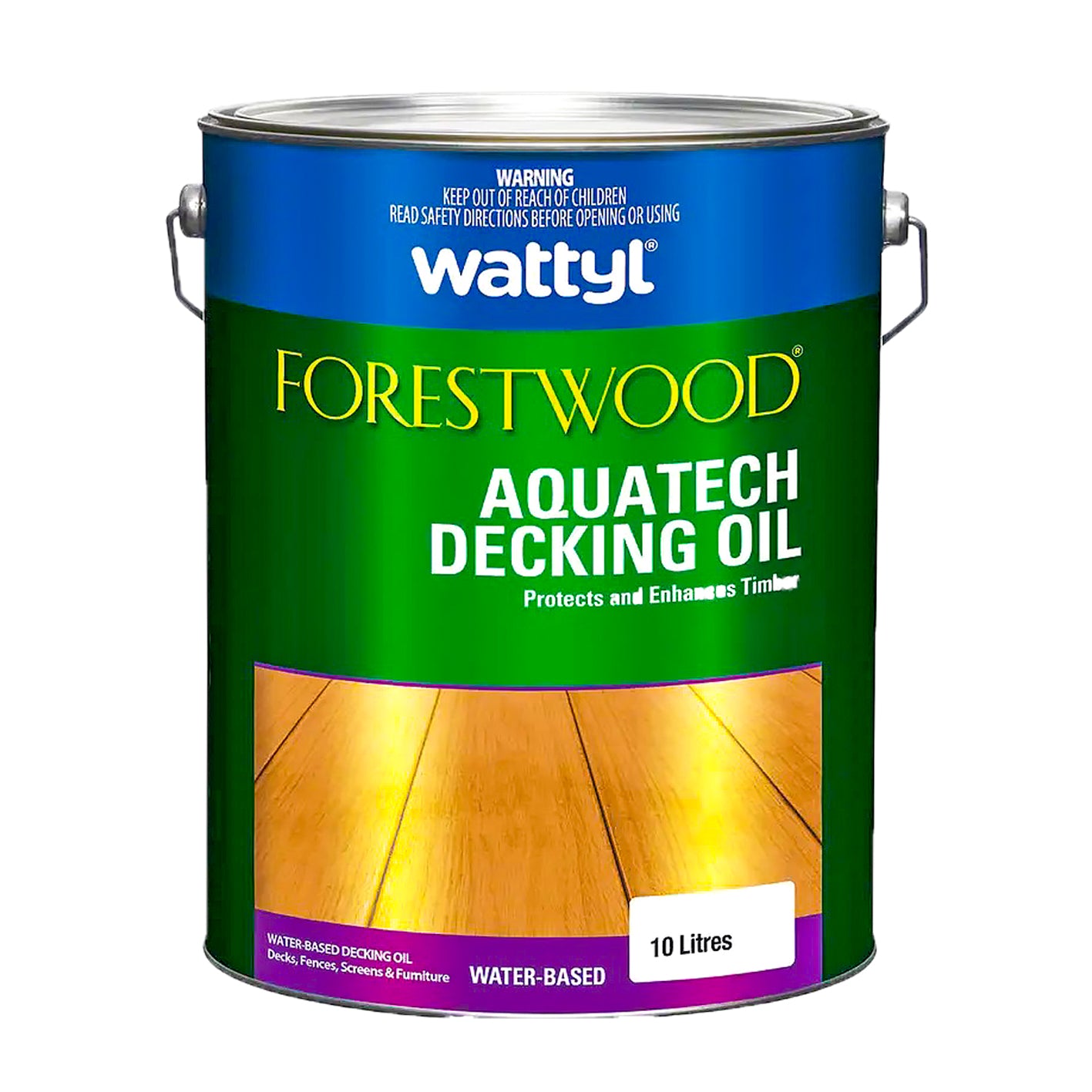 Wattyl Decking Oil PRO Water Based 10L Natural Timber Outdoor Wood Deck 10ltr