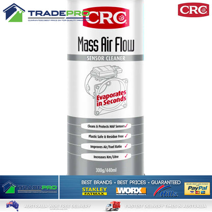 3x Mass Air Flow Sensor Cleaner 300g Spray Cleans MAF Sensors CRC Wurth Mechanic