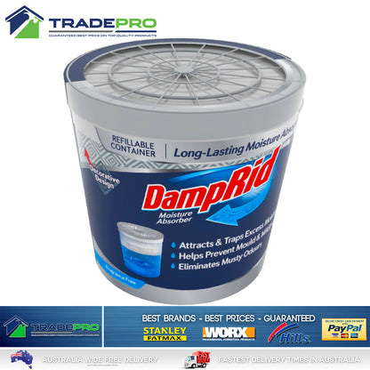 2x DampRid Moisture Absorber 311g Refillable Damp Rid Model Mould Odour Kill