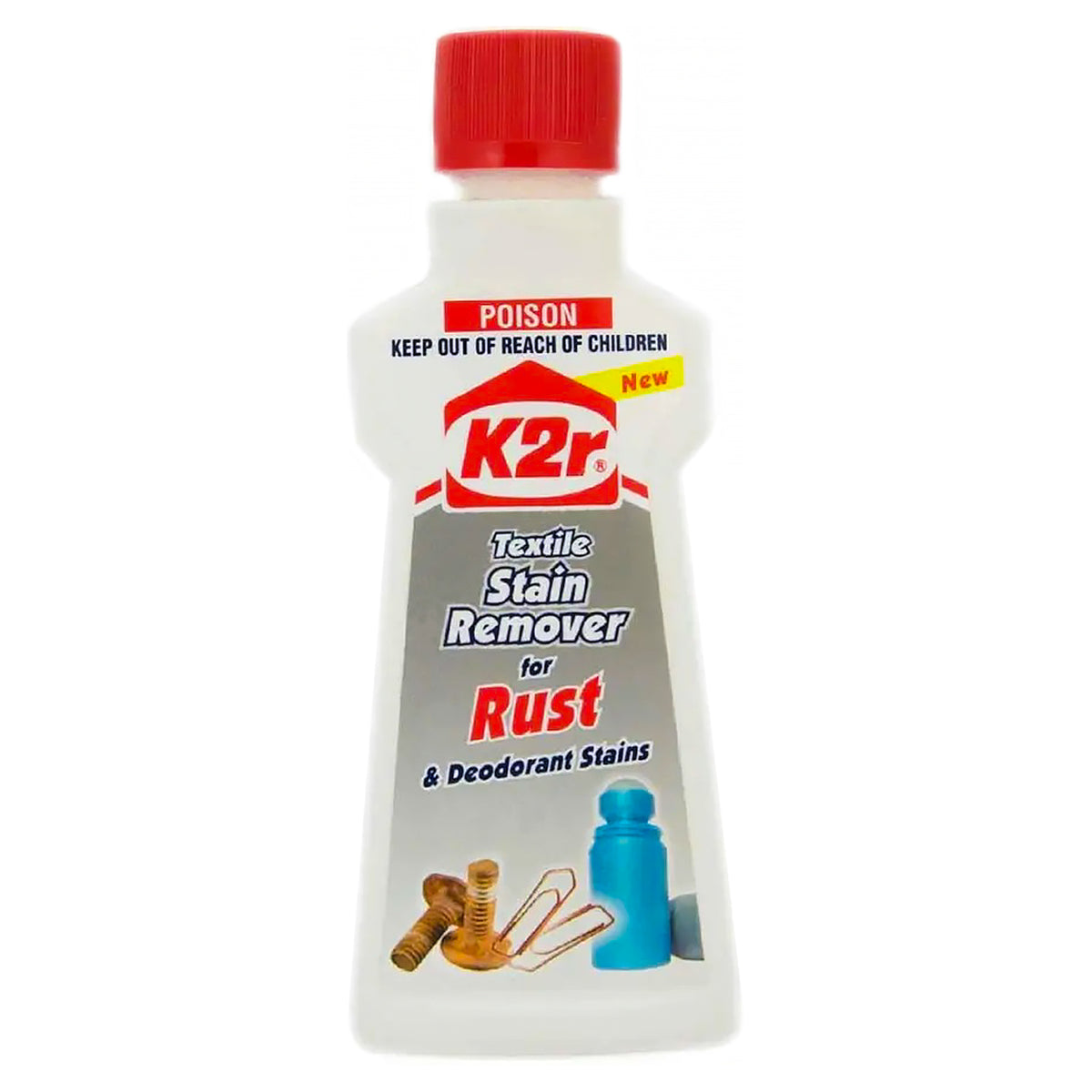 K2R Textile Stain Remover For Rust Deodorant Stain Clothes Fabric Carpet 50ml