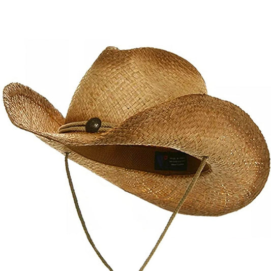 Straw Cowboy Hat Aussie Outback Western Jacaru Mens Womens Most Sizes Tan Med