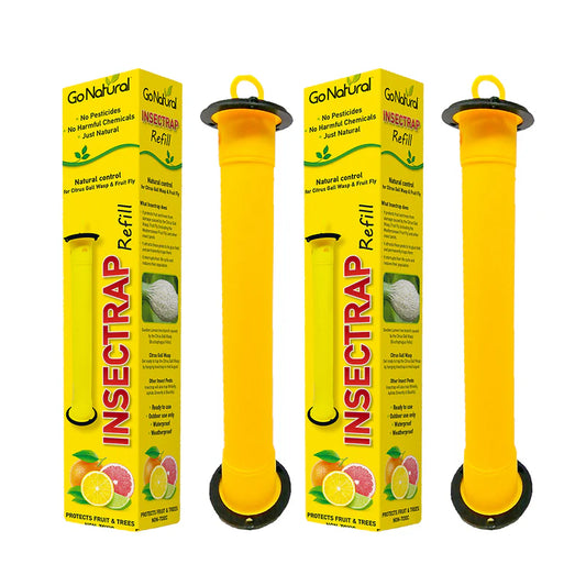 2x Fruit Fly Wasp Aphid Insect Trap Refill Go Natural Catcher Killer Bait Citrus