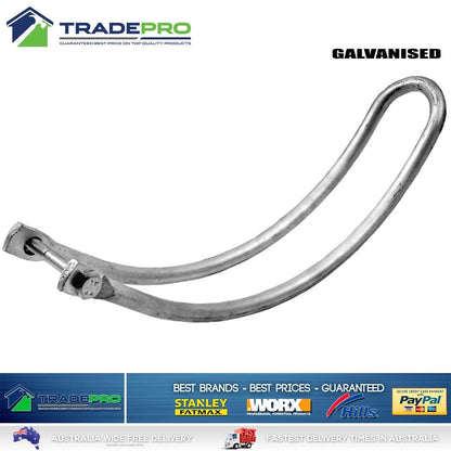 Farm Gate Double Bow Latch Kit Chain Wire Fence Hook Lock Wires Whites