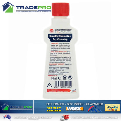3x K2R Textile Stain Remover For Rust Deodorant Stain Clothes Fabric Carpet 50ml