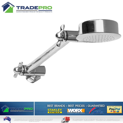 Shower Head & Arm Kit Buyright® PRO EZYFIT Hi-Low Chrome All Directional WELS