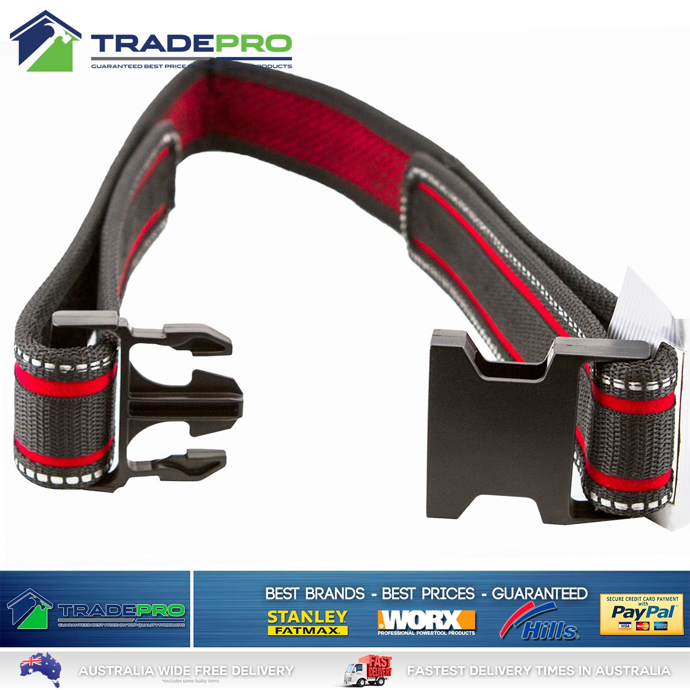 Tool Belt Medaltech® Pro-Soft Quick Release 42" Heavy Duty for Rigger Scaff Nail Bag