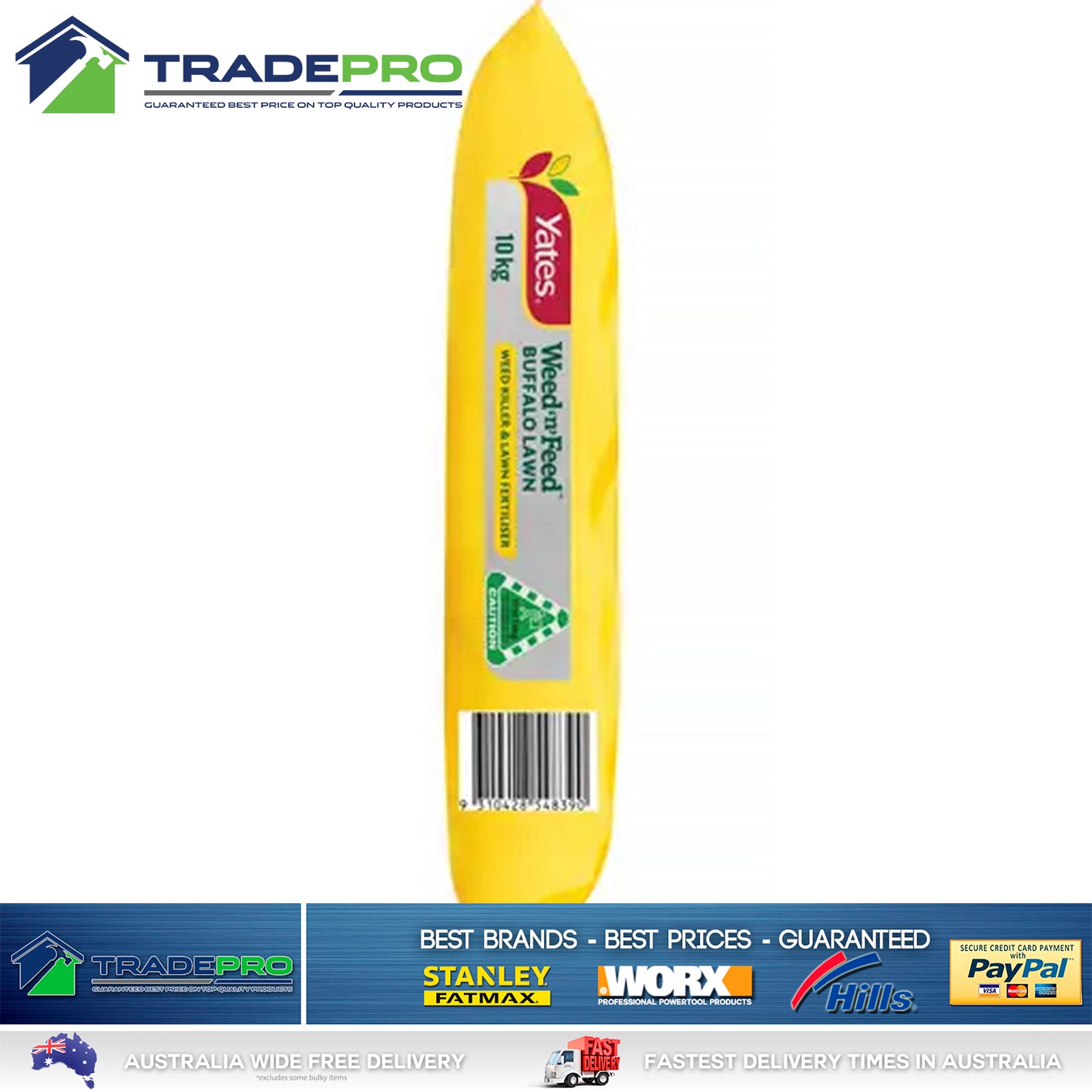 Yates PRO 10kg Buffalo Pro Weed 'n' Feed Granular Weed Killer and Fertilizer
