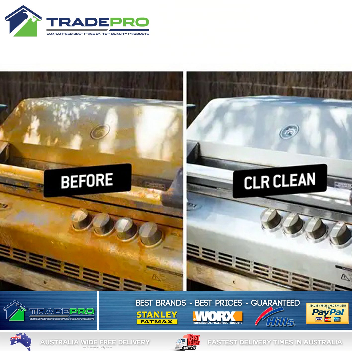 CLR Multipurpose 4L Cleaner Calcium, Lime, Rust, Stain Remover Clean Safe Bath