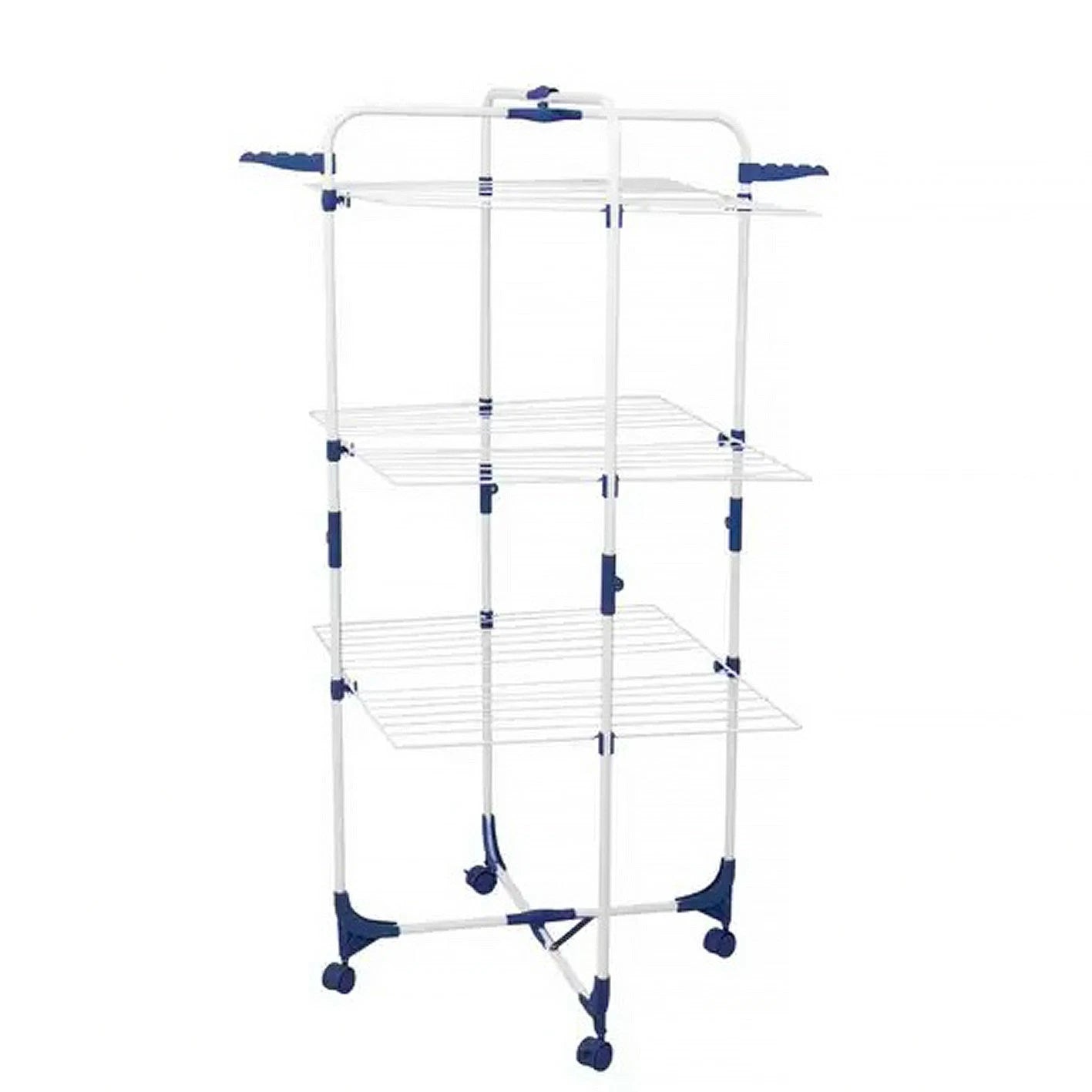 Premium Clothes Airer 3 Tier 25m Portable Clothesline Mobile Dry Fold Away Hills Style