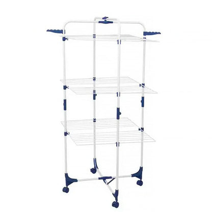 Premium Clothes Airer 3 Tier 25m Portable Clothesline Mobile Dry Fold Away Hills Style