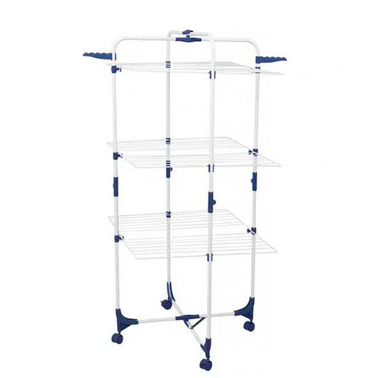 Premium Clothes Airer 3 Tier 25m Portable Clothesline Mobile Dry Fold Away Hills Style