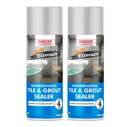 2x Tile & Grout Spray Sealer Sealant 300g Bondall Water Resist Seal Protect